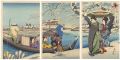 Sumida River Bank in Snow