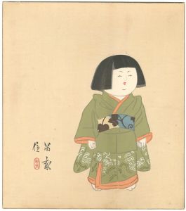 Nishizawa Tekiho / 人形十二題　三ツ折人形　立姿