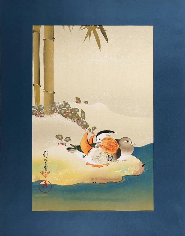 Sakai Hoitsu “雪竹に鴛鴦図”