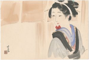 Kondo Shiun / 自筆画　美人図（仮題）