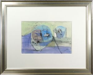 難波田史男「自筆画　秋の詩」