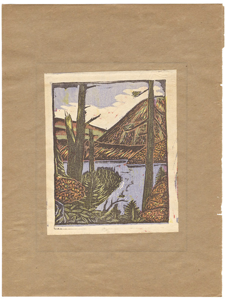 Saeki Rusuo “View of Mt.Nantai & Lake Chuzenji from the Pass of Ashio”