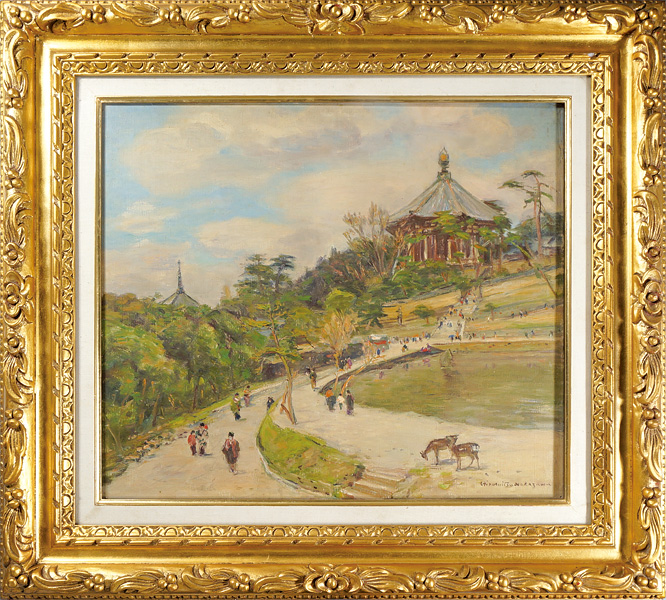 Nakazawa Hiromitsu “自筆画　奈良風景（仮題）”