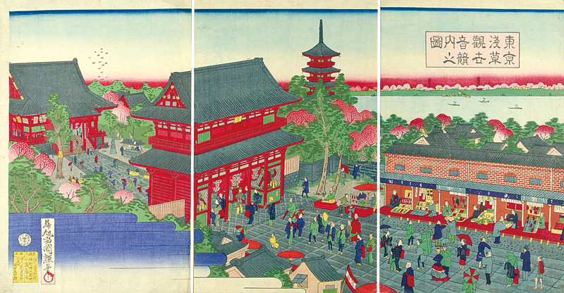 Kuniteru III “Asakusa Kannon Temple”