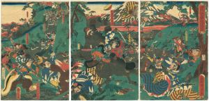 国久「源頼朝公富士之裾野牧狩之図」