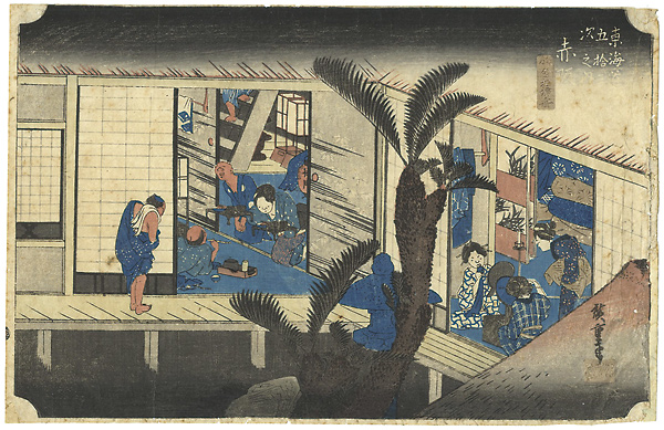 Hiroshige I “53 Stations of Tokaido / Akasaka”
