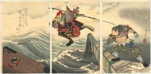 周延「壇ノ浦の戦い（仮題）」