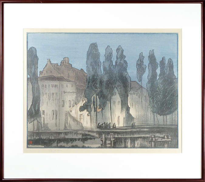 Frank Brangwyn “The Potterierci , Bruges”