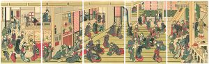 北斎「扇屋の新年 【復刻版】」