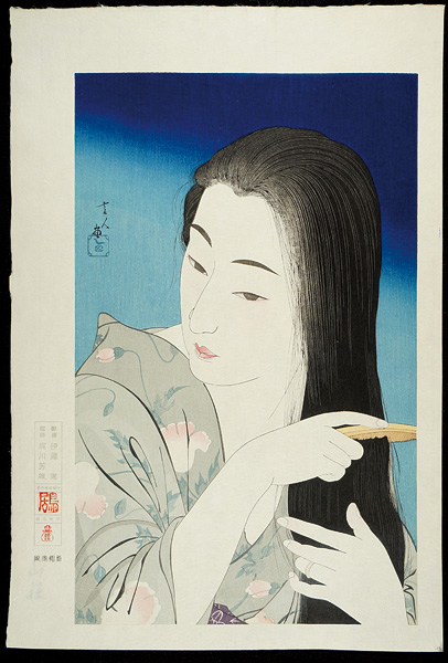 Torii Kotondo “髪梳き”