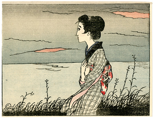 Takehisa Yumeji “Women Missionaries ; Flower of Netherlands from the Magazine The Ladies' Graphic (Fujin Gurafu) ”