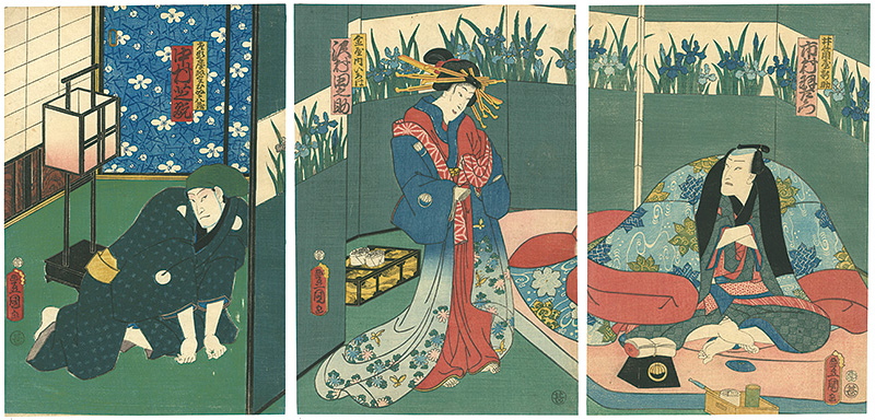 Toyokuni III “轡音繮染分”