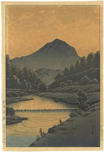 Kawase Hasui / Mount Kamaga, Hida