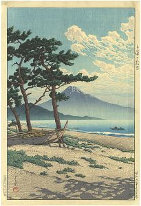 Kawase Hasui / Pines at Miho Seashore