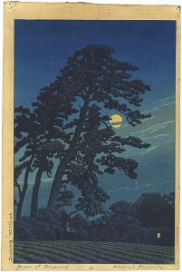 Kawase Hasui / 20 Views of Tokyo / Moon at Magome 