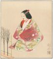 木版画色紙　