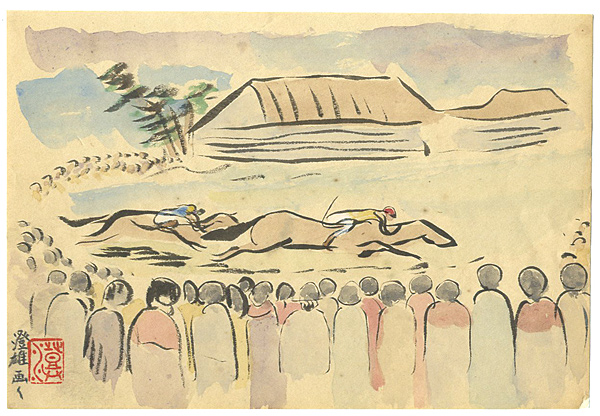 Kawakami Sumio “Painting : Horse Racing”