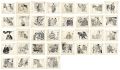 自筆画稿　桃川如燕『関東侠客　国定忠次』