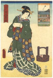 江戸名所百人美女　ふる川