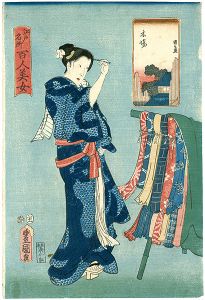 江戸名所百人美女　木場