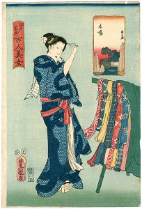 江戸名所百人美女　木場
