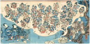 国芳「雀踊り」
