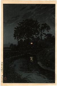 Kawase Hasui / Minuma River, Omiya