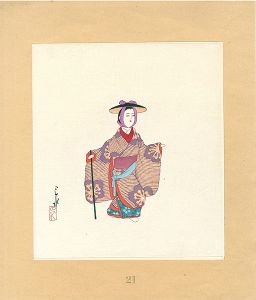 川瀬巴水「泥人形」