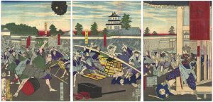 水府の浪士坂下に閣老を襲撃の図