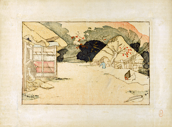 戸張孤雁「稲村の秋」