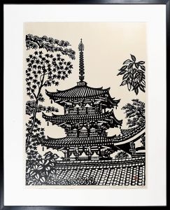 法隆寺（斑鳩寺）初秋