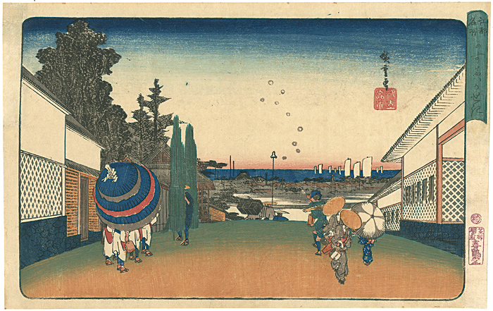 Hiroshige I “Famous Places in Edo / Kasumigaseki”