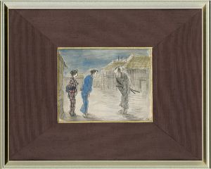 自筆画稿　夜明け前