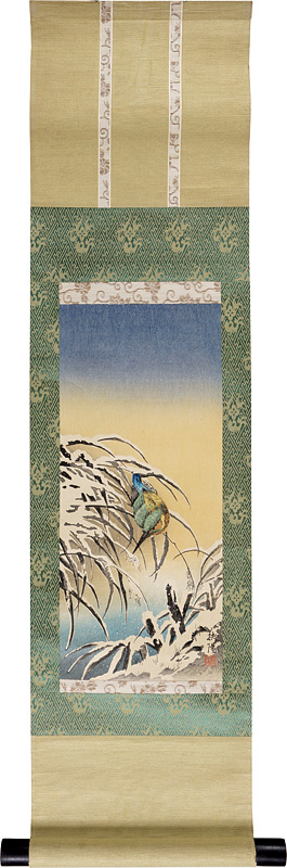 Narazaki Eisho “雪中のカワセミ”