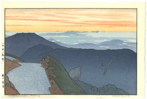 吉田遠志「朝の燕岳」