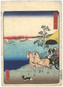 Hiroshige II / The Tokaido Road / Sinagawa [東海道　品川]