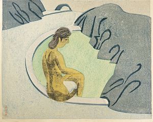 前川千帆「浴泉」