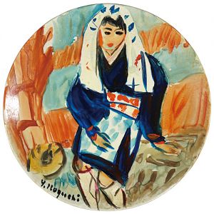 Noguchi Yataro / Hand Painted Decorative Plate