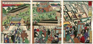 芳春「大日本内国勧業博覧会之図　美術館出品之図」