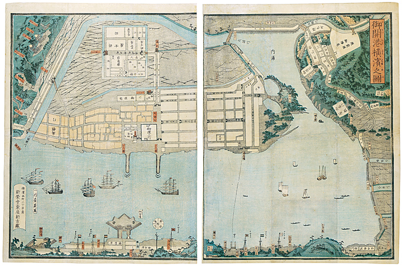 Yoshikazu “Complete Picture of the Newly Opened Port of Yokohama”