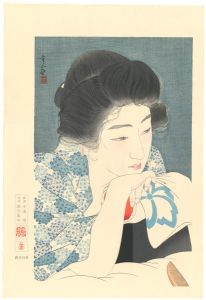 鳥居言人「朝寝髪」