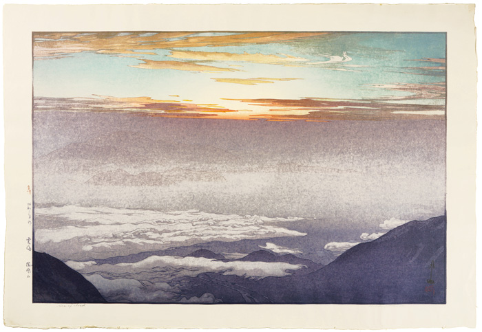 吉田博「雲海　鳳凰山」