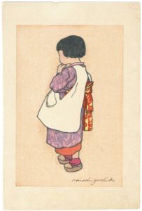 吉田博「少女（仮題）」