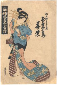 仮宅大繁昌青樓　江戸町壱丁目 玉屋山三郎内 若紫