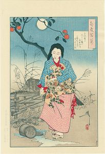 One Hundred Aspects of the Moon / Lady Chiyo and The Broken Water Bucket【Reproduction】