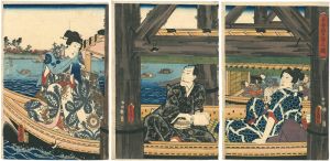 Toyokuni III / 吾妻橋夕涼之図 [吾妻橋夕涼之図]