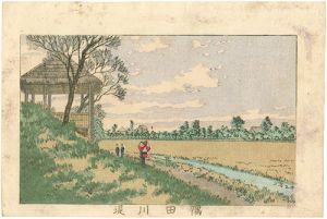 東京真画名所図解　隅田川堤