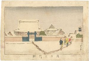 Yasuji,Tankei / True Pictures of Famous Places of Tokyo / Asakusa Higashi Monzeki [東京真画名所図解　浅草東門跡]