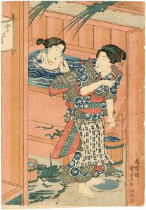 Kunisada I / Bathing (tentative title) [入浴図（仮題）]