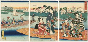 Hiroshige II / the Sumida River in the Eastern Capital	 [東都隅田川]
